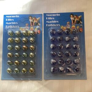 Vintage 2 packs of playing marbles